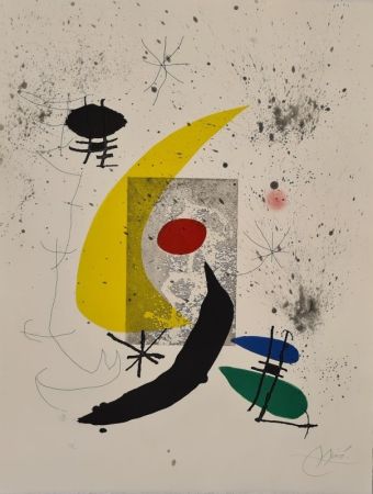 Radierung Und Aquatinta Miró - Pour Paul Eluard 