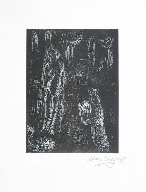 Linolschnitt Chagall - Pour Vava, planche 4