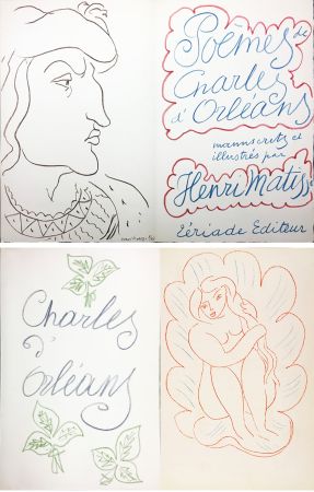 Illustriertes Buch Matisse - POÈMES DE CHARLES D'ORLÉANS. 54 lithographies en couleur par Henri Matisse (1950)
