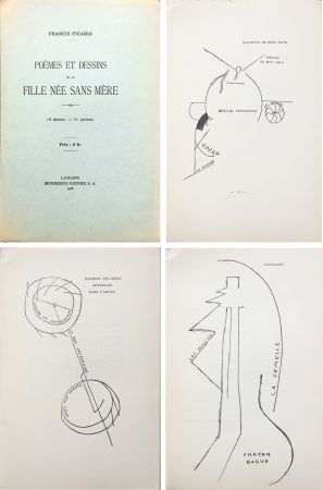 Illustriertes Buch Picabia - Poèmes et dessins de la fille née sans mère. 18 dessins - 51 poèmes (1918).‎ 