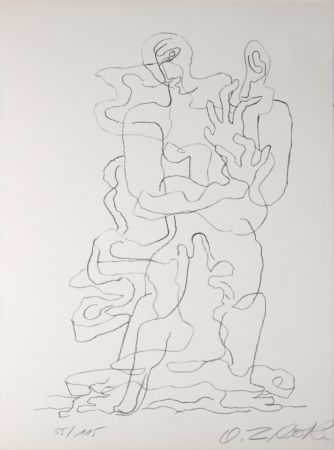 Lithographie Zadkine - Prends, 1965 - Hand-signed