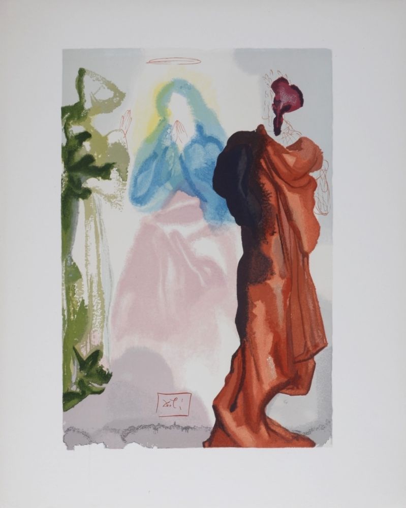 Lithographie Dali - Prière de Saint Bernard