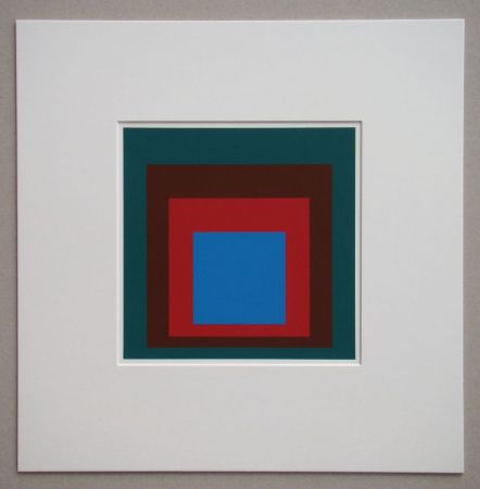 Siebdruck Albers - Protected Blue