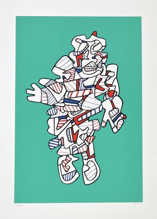 Siebdruck Dubuffet - Protestator, from Présences fugaces series