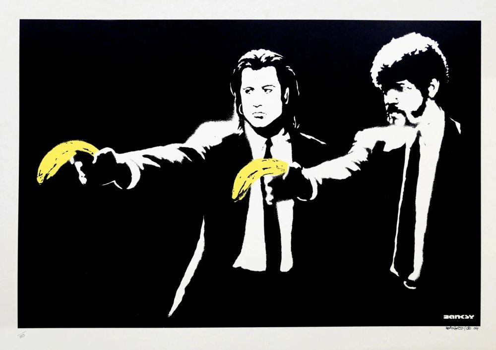 Siebdruck Banksy - Pulp Fiction (unsigned)