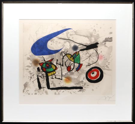 Aquatinta Miró - Pygmées Sous la Lune