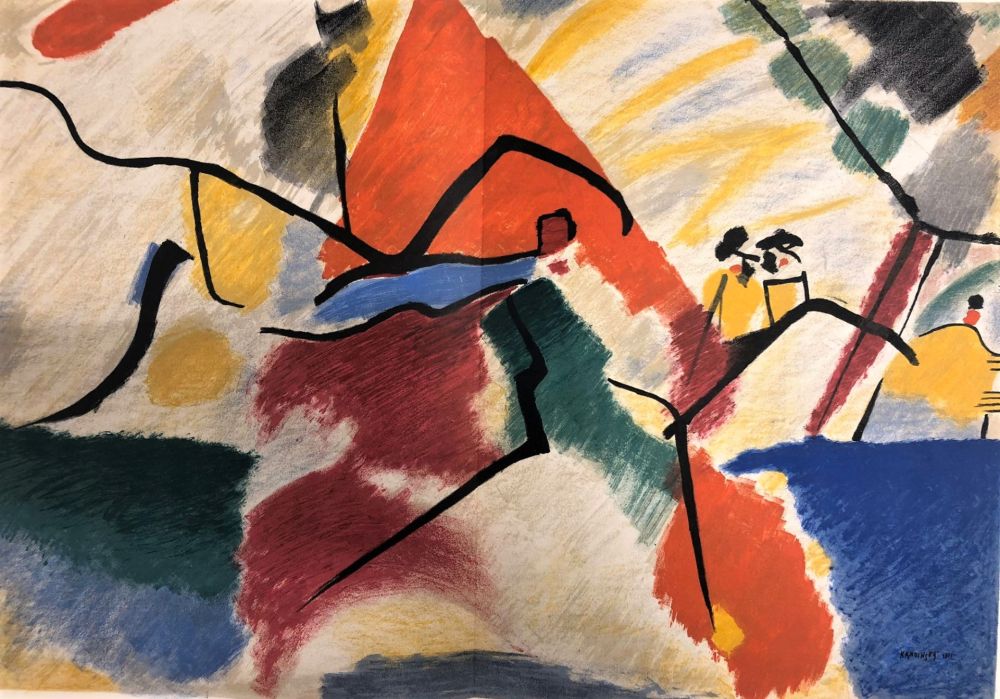 Lithographie Kandinsky - Période dramatique 1910-1920