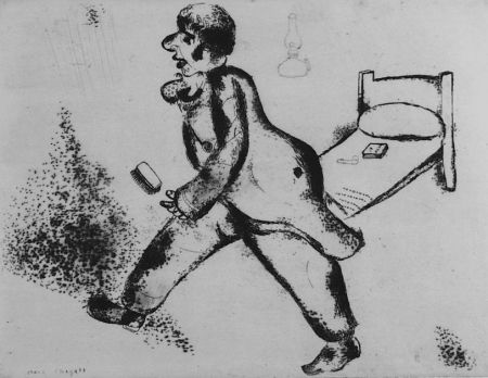 Radierung Chagall - Pétrouchka