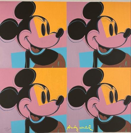 Offset Warhol - Quadrant Mickey Mouse