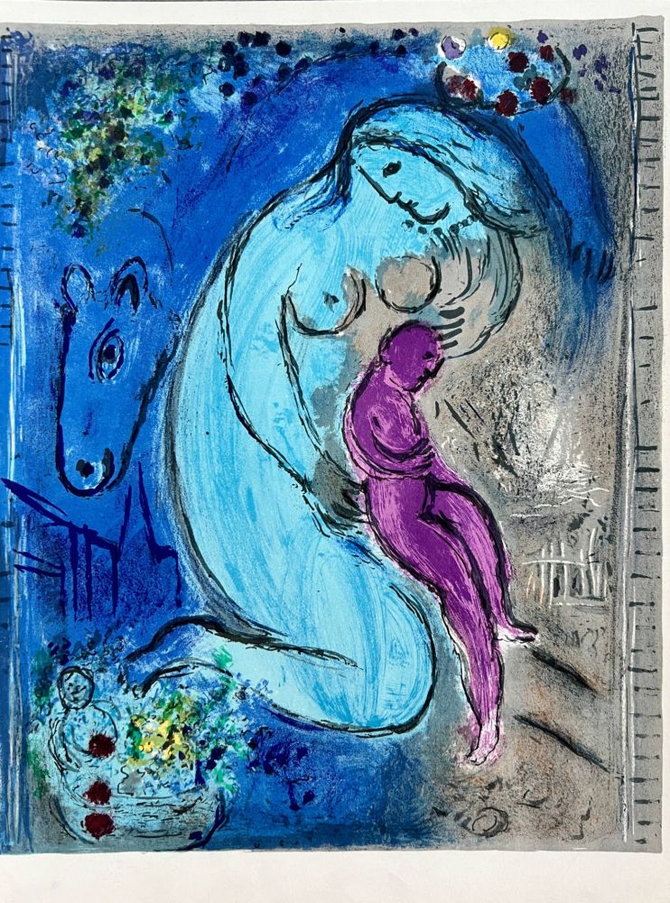 Lithographie Chagall - Quai aux Fleurs