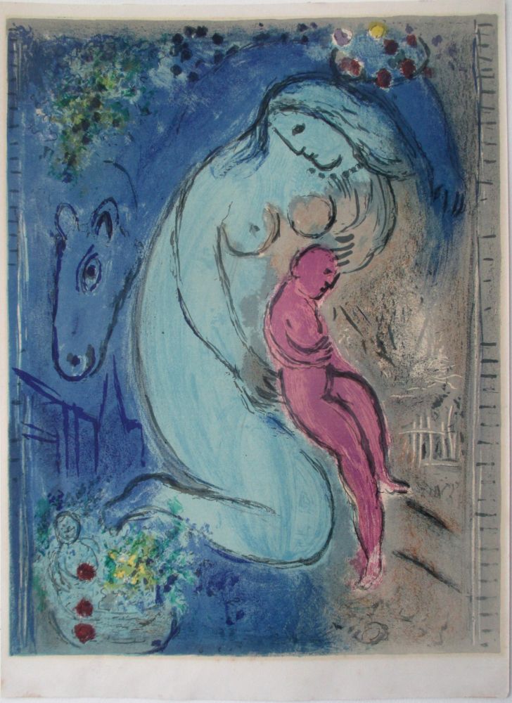 Lithographie Chagall - Quai aux Fleurs