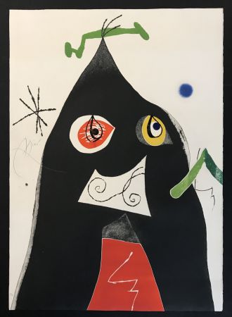 Radierung Und Aquatinta Miró - Quatre Colors Aparien El Mon I (Four Colors will Beat the World I)