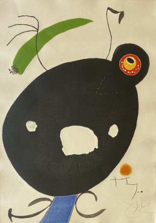Radierung Und Aquatinta Miró - Quatre Colors Aparien El Mon IV (Four Colors will Beat the World IV)