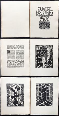 Illustriertes Buch Kupka - Quatre histoires de blanc et de noir (1926).