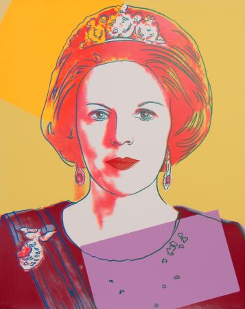 Siebdruck Warhol - Queen Beatrix of the Netherlands 341
