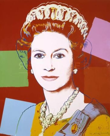 Siebdruck Warhol - Queen Elizabeth II 334