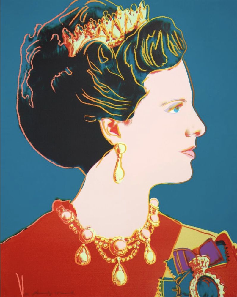 Siebdruck Warhol - Queen Margrethe II of Denmark