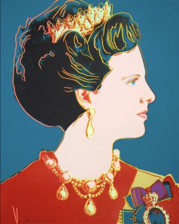 Siebdruck Warhol - Queen Margrethe II of Denmark