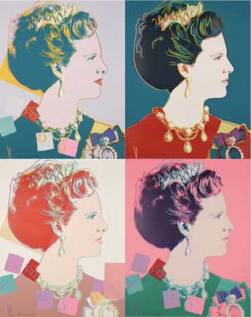 Siebdruck Warhol - Queen Margrethe II Of Denmark Complete Portfolio (Reigning Queens)