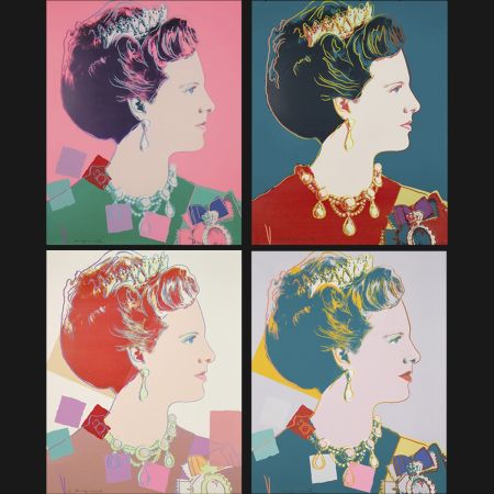 Siebdruck Warhol - Queen Margrethe II Of Denmark Complete Portfolio (Reigning Queens)