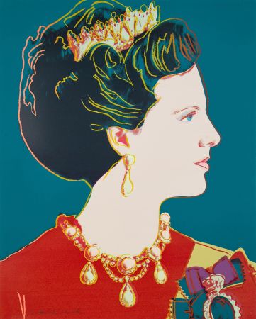 Siebdruck Warhol - Queen Margrethe II of Denmark (FS II.343)