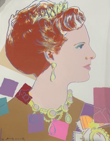 Siebdruck Warhol - Queen Margrethe II of Denmark (FS II344)