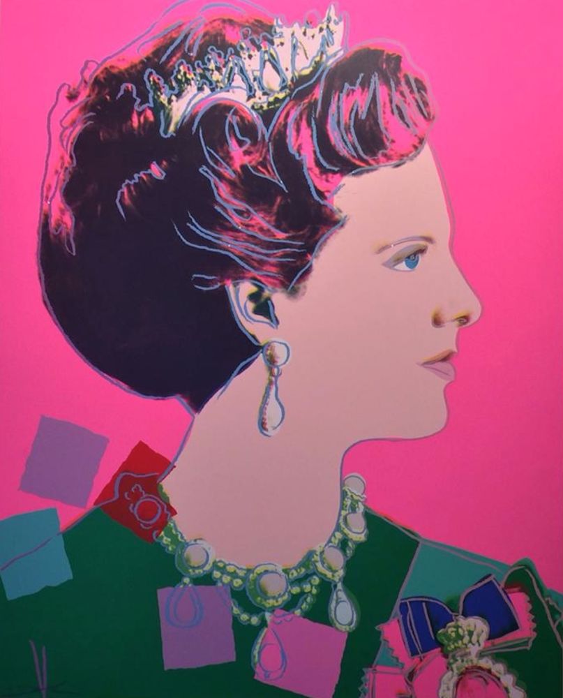 Siebdruck Warhol - Queen Margrethe II of Denmark (FS II.345)