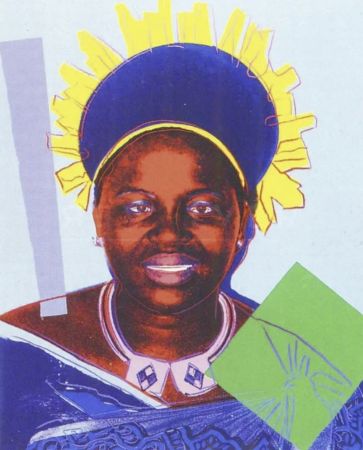 Siebdruck Warhol - Queen Ntombi Twala 347