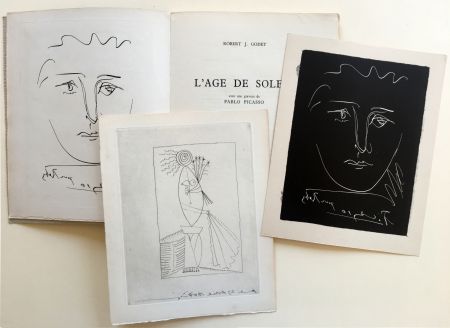 Illustriertes Buch Picasso - R.-J. Godet : L'AGE DE SOLEIL. Gravures de Pablo Picasso (1950).