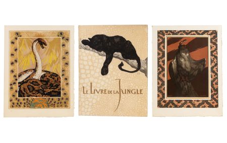 Illustriertes Buch Jouve - R. Kipling. LE LIVRE DE LA JUNGLE. Suivi du Second Livre de la Jungle (L'exemplaire numéro 1 assemblé en 1918).