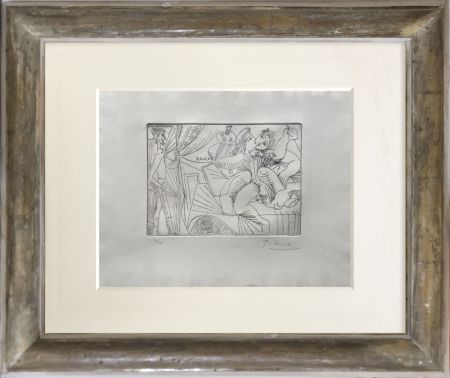 Radierung Picasso - Rafael y la Fornarina