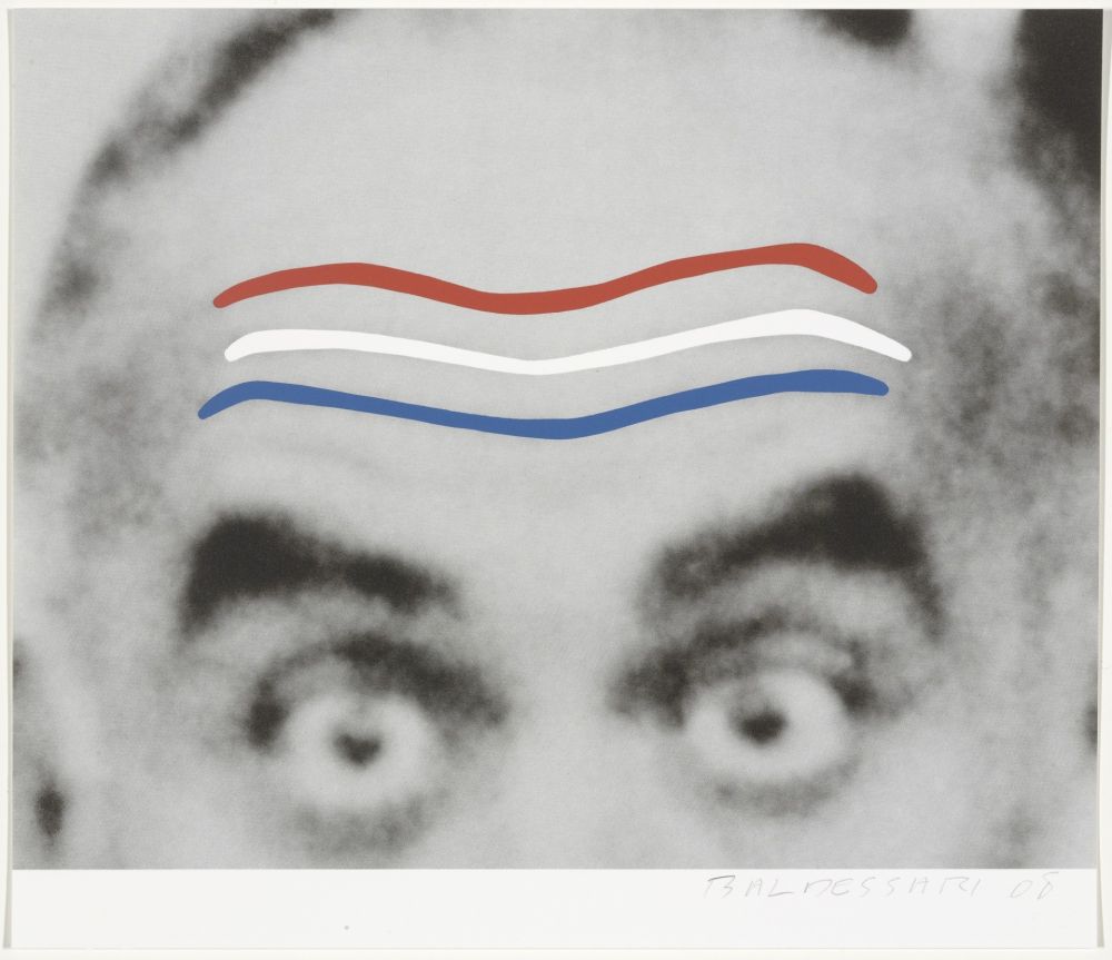 Siebdruck Baldessari - Raised Eyebrows/Furrowed Foreheads (Red, White, and Blue) from Artists for Obama