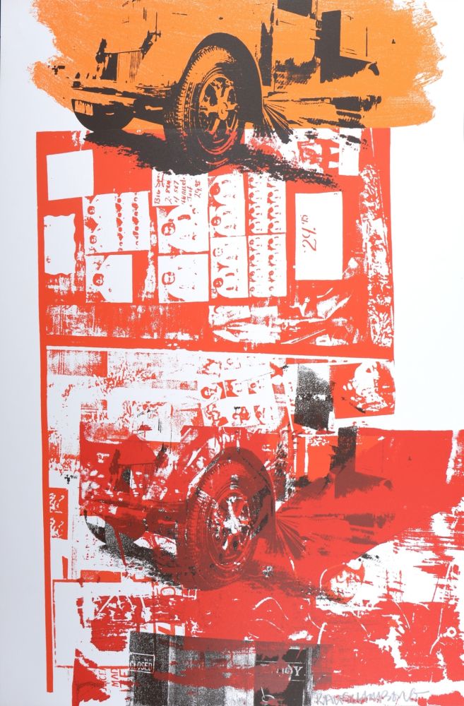 Siebdruck Rauschenberg - Read-Bleed