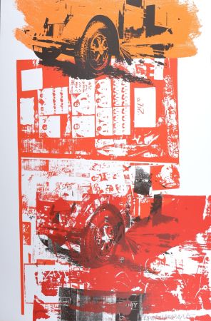 Siebdruck Rauschenberg - Read-Bleed