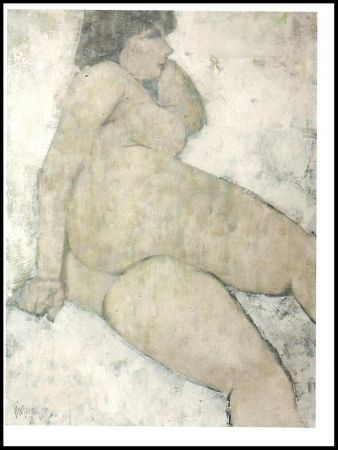 Lithographie Portway - Reclining Nude
