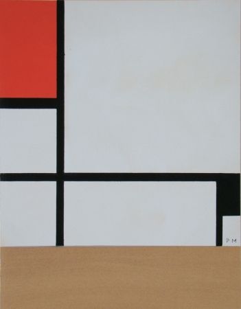 Pochoir Mondrian - Rectangular Composition