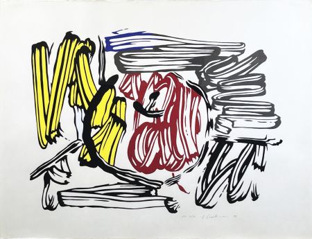 Holzschnitt Lichtenstein - Red and Yellow Apple