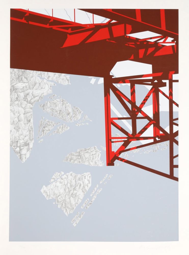 Siebdruck D'arcangelo - Red Bridge