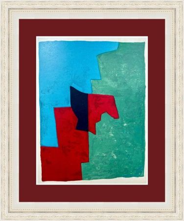 Lithographie Poliakoff - Red, green and blue composition