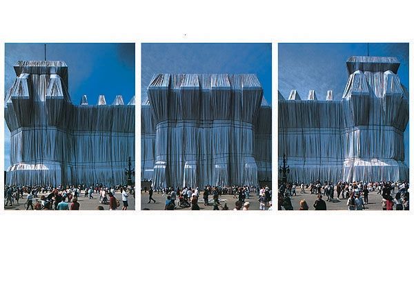Fotografie Christo - Reichstag Westfassade Triptychon