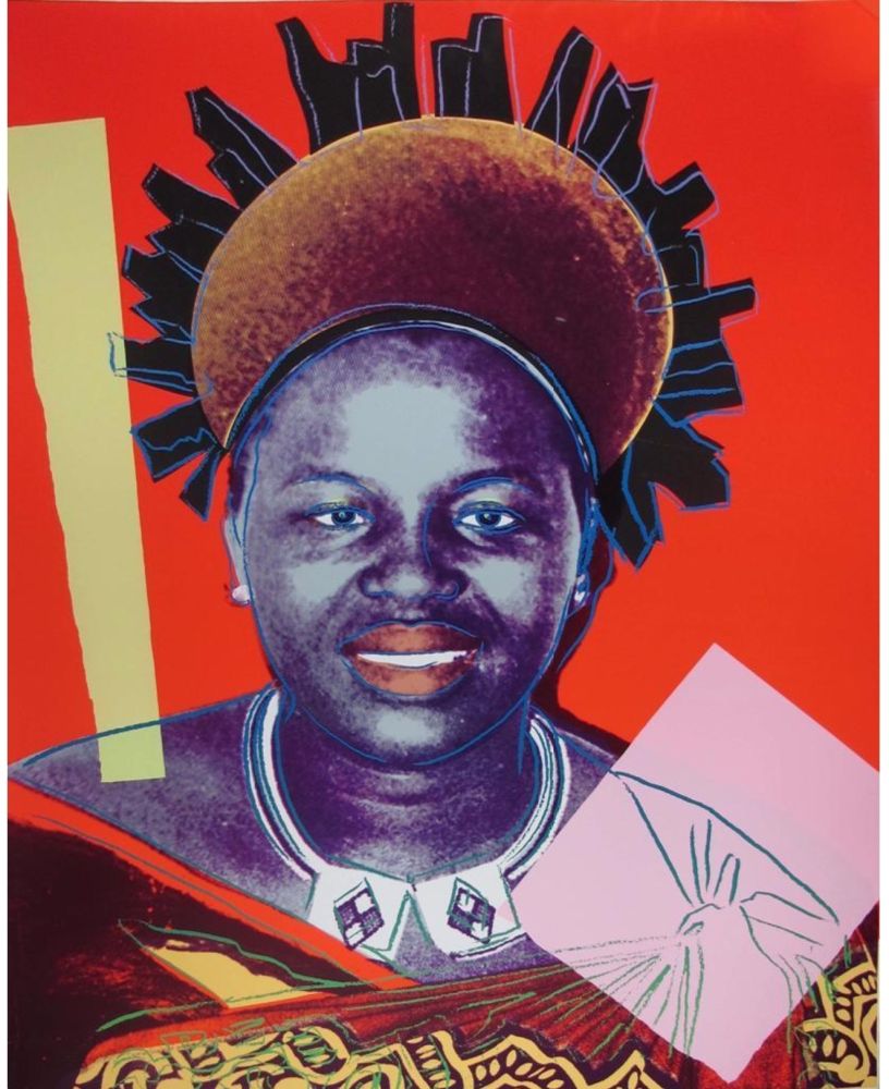 Siebdruck Warhol - Reigning Queens: Queen Ntombi Twala of Swaziland