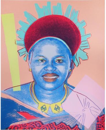 Siebdruck Warhol - Reigning Queens: Queen Ntombi Twala of Swaziland
