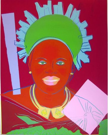 Siebdruck Warhol - Reigning Queens: Queen Ntombi Twala of Swaziland