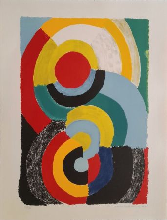 Lithographie Delaunay - Rencontre 