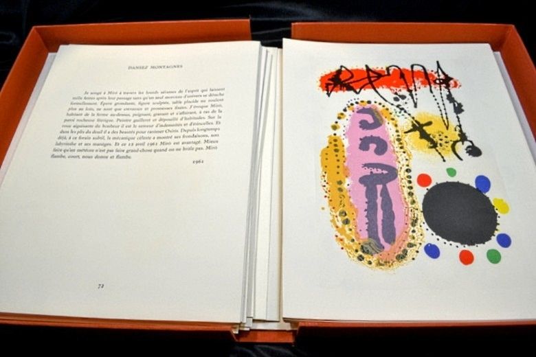 Illustriertes Buch Miró - René CHAR - Le monde de l'art n'est pas le monde du pardon,1974-Illustre par Picasso, Miro, Brauner, Giacometti...