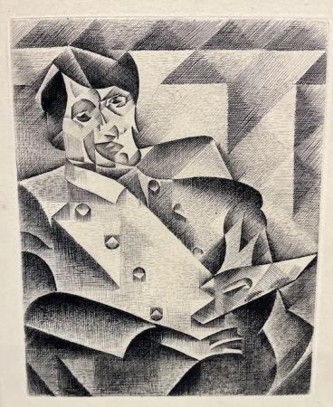 Radierung Gris  - Retrato de Picasso
