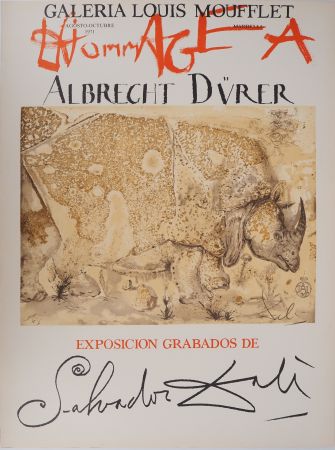Illustriertes Buch Dali - Rhinocéros : Hommage à Albrecht Dürer