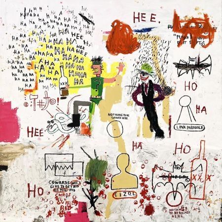 Siebdruck Basquiat - Riddle me this Batman