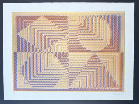 Siebdruck Polesello - Rogelio Polesello (1939-2014) - Agata - Screen printing on BFK Rives paper - 1975