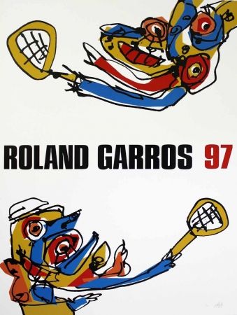 Siebdruck Saura - Roland Garros 97